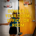 SKLZ Pro Mini Indoor Basketball Hoop - Over The Door – Portable - Great For Home, Dorms, Offices, and Gifts