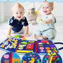 Exorany Busy Board Montessori Toys for Toddler Boy Birthday Gifts, Busy Book Sensory Learning Toys for Toddlers, Toddler Boy Airplane Car Travel Toy Educational Activities