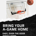 SKLZ Pro Mini Indoor Basketball Hoop - Over The Door – Portable - Great For Home, Dorms, Offices, and Gifts