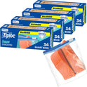 Ziploc Quart Food Storage Freezer Slider Bags, Power Shield Technology for More Durability, 34 count, 4 Pack, 136 Total (Packaging May Vary)