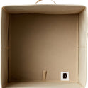 Collapsible Fabric Storage Cubes Organizer with Handles, Sturdy, Beige, 10.5-x-10.5-x-11-inch, Pack of 6