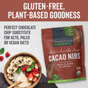 Viva Naturals Organic Cacao Nibs, Unsweetened, 1 LB (454 g), Keto Friendly, Vegan, Non-GMO, Gluten-Free Chocolate Chip Substitute