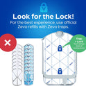 Zevo Flying Insect Trap Refill - for The Zevo MAX & Standard Indoor Fly Trap - Catch Gnats, House & Fruit Flies - Easy to Use - Mess-Free Disposal (4 Refill Cartridges)