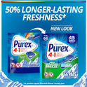 Purex 4-in-1 Laundry Detergent Pacs, Fresh Mountain Breeze, 66 Pacs