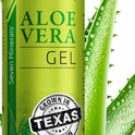 Seven Minerals Organic Aloe Vera Gel from freshly cut 100% Pure Aloe - Big 12oz - HighestQuality, Texas grown, Vegan, Unscented - For Face, Skin, Hair, Sunburn relief