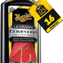 Meguiar’s Ultimate Compound, Pro-Grade Car Scratch Remover for Paint Correction, Removes Swirls and Defects While Restoring Gloss and Shine, Christmas Gifts for Car Guys, 15.2 Oz
