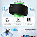 MUSICOZY Sleep Headphones Bluetooth 5.4 Headband, Sports Wireless Earphones Sweat Resistant Earbuds Sleeping Headphone with Ultra-Thin HD Stereo Speaker for Workout Running Cool Gadgets Unique Gifts