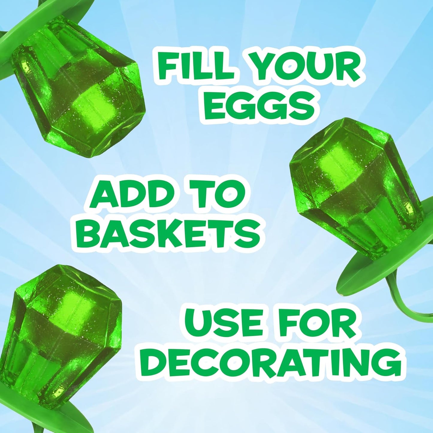 Ring Pop Green Easter Candy Lollipops, 30Ct Bulk Candy Individually Wrapped in Green Watermelon Flavor, Full Size, Fun St. Patrick’s Day Party Favors, Birthday Parties, Easter Basket Stuffers