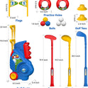Liberry Toddler Golf Set, Upgraded Kids Golf Cart with Unique Shoulder Strap Design, Indoor Outdoor Sports Toys Gifts for Boys Girls 1 2 3 4 Years Old