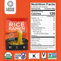 Lotus Foods Organic Millet and Brown Rice Ramen Noodles - Gluten Free Instant Ramen Noodles, Vegan, Low Sodium, Made with Brown Rice Flour and Millet Flour, Ready in 4 Minutes - 10 Oz Bag (Pack of 1)