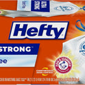 Hefty Ultra Strong 13 Gallon Trash Bags, Tall Kitchen Trash Bags 13 Gallon Size, Drawstring Closure, Continuous Odor Control, White, Unscented, 40 Bags