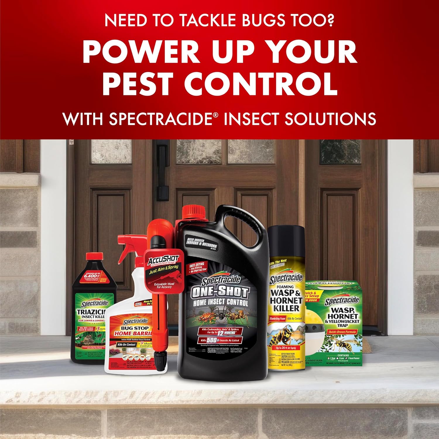 Spectracide Triazicide Insect Killer For Lawns & Landscapes Concentrate (Ready-To-Spray), Protects Lawns, Vegetables, Fruit & Nut Trees, Roses, Flowers & Shrubs, 32 fl Ounce