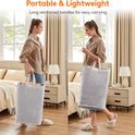 Lifewit 2 Pack Laundry Hamper Large Collapsible Laundry Baskets, Freestanding Waterproof Clothes Hamper with Easy Carry Handles in Laundry Room Bedroom Bathroom College Dorm for Adults, Grey, 2 x 80L