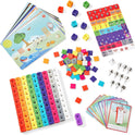 hand2mind MathLink Cubes Numberblocks 1-10 Activity Set, 30 Preschool Learning Activities, Counting Blocks, Linking Cubes, Educational Toys for Kids, Number Games, Math Manipulatives Kindergarten