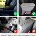 Upgraded Car Center Console Cover,Microfiber Leather Car Armrest Cover Cushion with 2 Storage Bags,Car Armrest Storage Box Interior Accessories for Most Vehicles (Black)