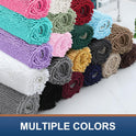 Smiry Luxury Chenille Bathroom Rugs 30x20, Extra Soft and Absorbent Shaggy Bath Mat, Machine Washable, Non-Slip Plush Carpet Runner for Tub, Shower, and Floor, Home Decor Accessories, Hot Pink