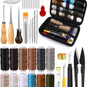 BAGERLA Heavy Duty Sewing Kit, Needle and Thread Kit with Upholstery Thread Needles Sewing Awl Seam Ripper for Car Seats Carpets Shoes Backpacks DIY Crafting