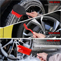 35Pcs Car Detailing Kit, Car Cleaning Kit with Windshield Cleaning Tool and Tool Box, Interior & Exterior Auto Care Supplies and Brushes (B：35PCS-R)