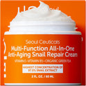 SeoulCeuticals Korean Skin Care 97.5% Snail Mucin Moisturizer Cream - K Beauty Skincare Day & Night Snail Repair Cream Filtrate Cruelty Free 2oz