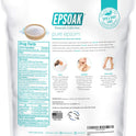 Epsoak Epsom Salt 19 lb. Magnesium Sulfate USP, Resealable Epsom Salt Bulk Bags Unscented, Made in The USA, Cruelty-Free Certified