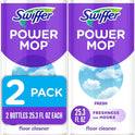 Swiffer PowerMop Floor Cleaning Solution with Fresh Scent, PowerMop Refills, Floor Cleaner for Mopping, 25.3 fl oz, 2 Pack