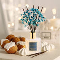 Cocorrína Premium Reed Diffuser Set with Preserved Baby's Breath & Cotton Stick Cashmere Vanilla | 6.7 fl oz Reed Diffuser for Bedroom Bathroom Home Décor