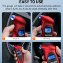 AstroAI Digital Tire Pressure Gauge 0-150PSI, Accurate in 0.1 Increments, Stocking Stuffers with Backlit LCD and Presta Valve Adaptor, 4 Units of Measurement for Car Truck Bicycle, Red
