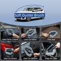 Car Interior Duster Detail Brush Cleaning Gel Kit, Soft Dash Vent Dusting Slime Putty Detailing Brushes Accessories Essentials Supplies Tools for Auto,Truck,SUV,RV