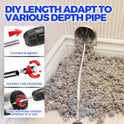 Holikme 30 Feet Dryer Vent Cleaner Kit, Flexible Lint Brush with Drill Attachment, Fireplace Chimney Brushes Extends Up to 30 Feet for Easy Cleaning, Use with or Without a Power Drill