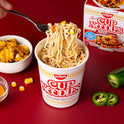 Nissin Cup Noodles Soup, Beef Flavor, Microwaveable Paper Cups, Instant Ramen, 2.25 Ounce (Pack of 12)