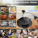 Chicken Shredder Large Chicken Breast Shredder Tool Twist with Brush&Fork, Visible Meat Shredder Machine, Strong Anti-Slip Strip, Ergonomic Handle, BPA Free, Suitable for Pork Beef Chicken
