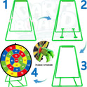 Large Dart Board for Kids, Kids Double-Sided Dart Board with Sticky Balls and Darts, Indoor/Outdoor Sport Fun Party Play Game Toys, Gifts for 3 4 5 6 7 8 9 10 11 12 Year Old Boys Girls