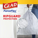 Glad ForceFlex Tall Kitchen Trash Bags, 13 Gal, Gain Lavender with Febreze, 80 Ct (Pack May Vary)