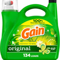 Gain Liquid Laundry Detergent, Original Scent, 194 fl oz, 134 loads, Freshness + Odor Fighting, Laundry Detergent Liquid Soap