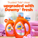 Tide Plus Boost of Ultra Downy Liquid Laundry Detergent, April Fresh Scent, 132 fl oz, 94 Loads, Laundry Detergent Liquid with Long-Lasting Freshness