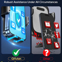 Qifutan Dash Mounted Holders Phone Holders for Your Car Phone Mount for Car Windshield Dashboard Air Vent Universal Desk Mounts Hands Free Automobile Cell Phone Holder Fit for iPhone Smartphone