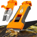 Razor Blade Scraper Tool with 15pcs Extra Blades, Cleaning Razor Scraper for Glass, Glass Top Stove Scraper for Oven Door, Cooktop Scraper, Glass Scraper Cleaning Paint from Glass