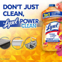Lysol Power Clean Multi-Surface Cleaner, 2x Concentrated Pour, Mango & Hibiscus, 28 Fl Oz