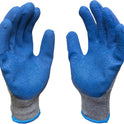 G & F Products - 3100L-DZ-Parent 12 Pairs Large Rubber Latex Double Coated Work Gloves for Construction, gardening gloves, heavy duty Cotton Blend Blue