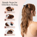 Kitsch Mini Claw Clips for Women - Stylish Small Hair Clips for Kids | Stays In Place Without Pulling or Snagging | Durable & Sturdy Plastic | Ideal Gifts for Women - Tortoise & Black, 6 Pcs