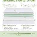 EGOHOME Full Size Memory Foam Mattress, 8 Inch Bed Mattress in A Box with Cooling Green Tea Gel, Pressure Relief with Medium Firm Support, CertiPUR-US Certified, 75''L x 54''W, ‎37.3 pounds White