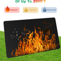 Large 76 x 52 inches Under Grill Mats for Outdoor Grill | Double-Sided Fireproof | Waterproof | Oil-Proof | Easy to Clean | Indoor Fireplace/Fire Pit Mat | Quality BBQ Mat for Deck Patio Lawn