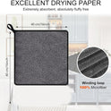 Shiny Bath Wipes Cleaning Cloths,3pcs Shiny Bath Drying Towels,Shower Doors Drying Towels,16*16" Streak Free Glass Window Car Mirror Super Absorben Microfiber Cleaning Cloths (3pcs grey 16*16″)
