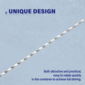 Briout Bar Spoon Cocktail Mixing Stirrers for Drink, Stainless Steel 12 Inches Long Handle, Silver 2 Pieces