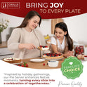 Orblue Pie Server, Essential Kitchen Tool, Serrated on Both Sides, Great for Right or Left Handed Chef, Stainless Steel Flatware, Cake Cutter, Black