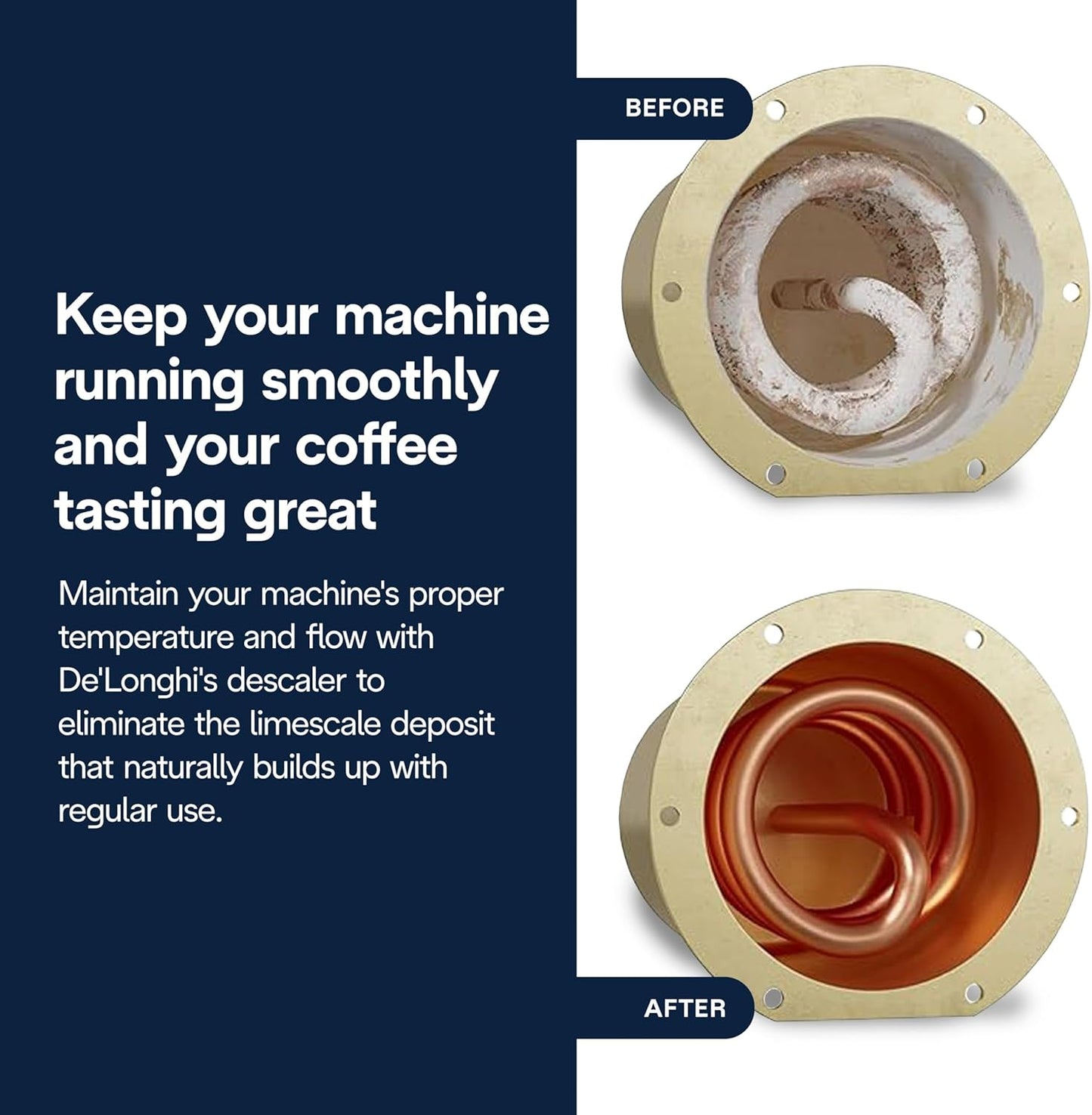 De'Longhi EcoDecalk Descaler, Eco-Friendly Universal Descaling Solution for Coffee & Espresso Machines, 16.90 oz (5 uses)