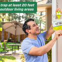 RESCUE! Outdoor Disposable Hanging Fly Trap - 8 Traps