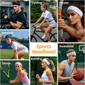 Headbands for Women - 6 Pack Wide Elastic Hair Bands | Stretchy Sweatbands Hair Bands | Soft Sports Thin Head Bands | Non-Slip Accessories Bands for Fashion, Washing Face, Workouts, Yoga, Daily Use