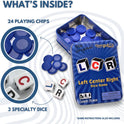 LCR® Left Center Right™ Dice Game - Blue Tin