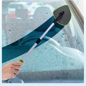 XINDELL Extendable Windshield Cleaner for Car, Long Handle Car Interior Glass Cleaning Tool with Pivot Head – Reusable Microfiber Pads, Streak-Free Auto Detailing Kit for SUV Truck